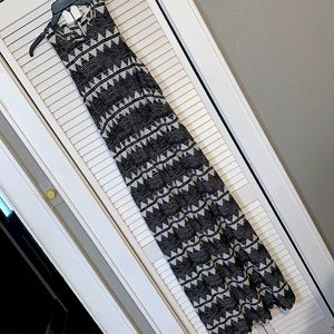 Patterned Halter Dress